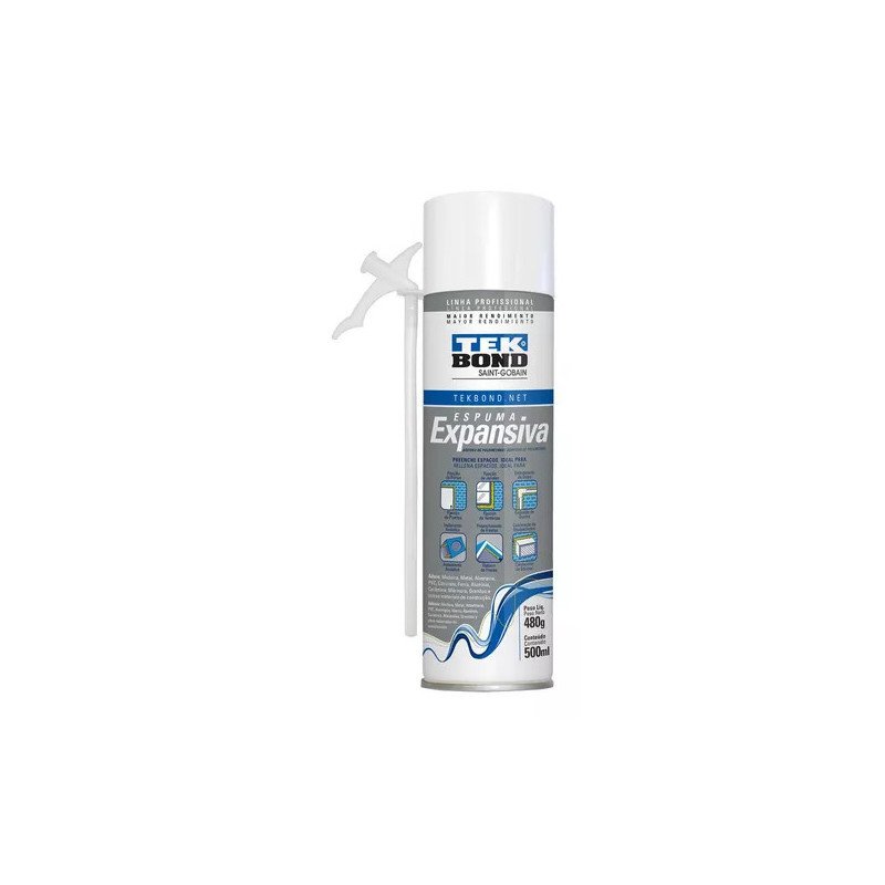 Sellador Adhesivo Expansiva Poliuretano 500ml 480g Tekbond