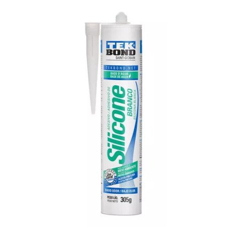 Sellador Fijador Adhesivo Silicona Base Agua Cont 305gr Tekbond