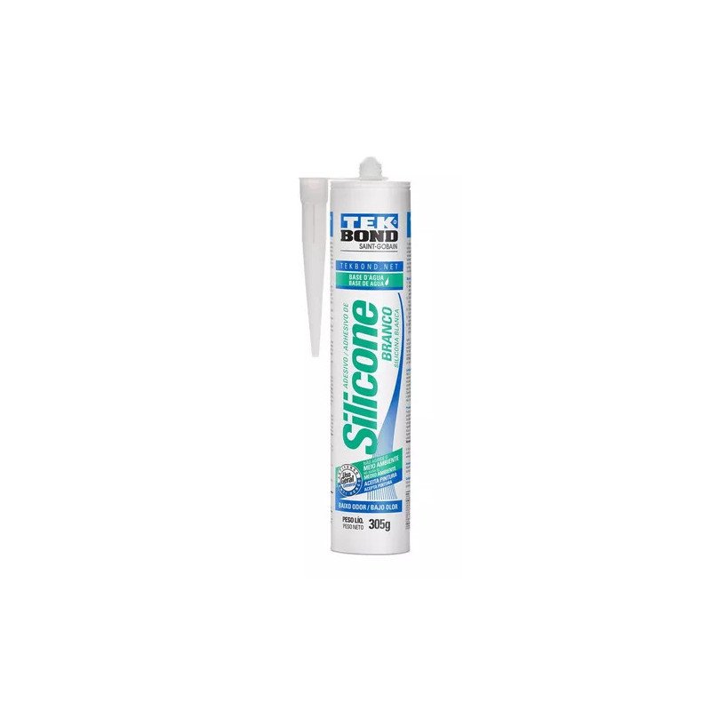 Sellador Fijador Adhesivo Silicona Base Agua Cont 305gr Tekbond