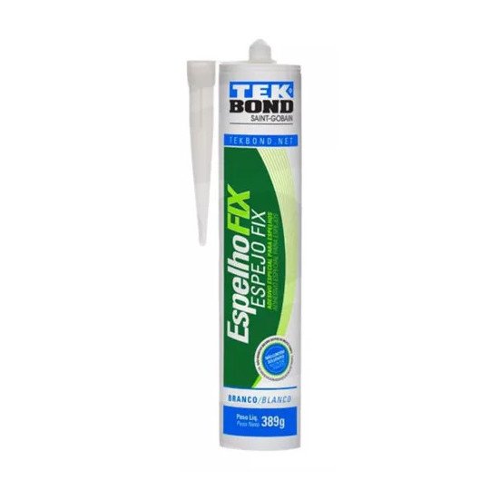 Sellador Fijador Adhesivo Silicona Espejo Fix Cont 389gr Tekbond