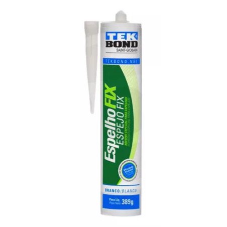 Sellador Fijador Adhesivo Silicona Espejo Fix Cont 389gr Tekbond