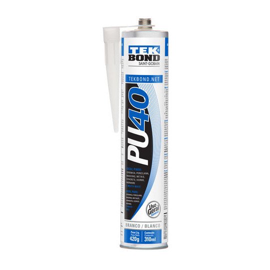 Sellador Fijador Adhesivo Hibrido Pu40 359gr Blanco Tekbond
