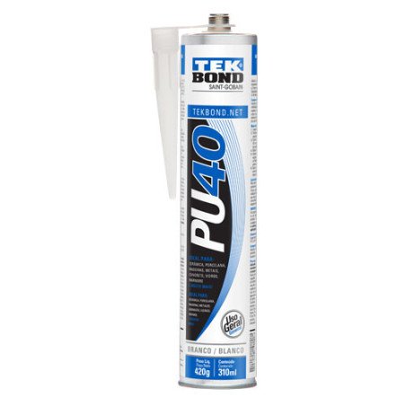 Sellador Fijador Adhesivo Hibrido Pu40 359gr Blanco Tekbond