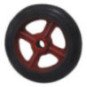 Rueda Acero 200 Mm Marca Fema Centro Goma 16mm Repuesto