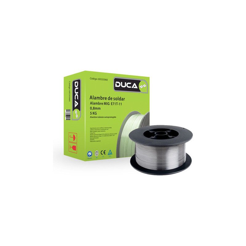 Alambre Tubular Soldar Mig E71t 11 0.8 Mm 5 Kg C / Decapante
