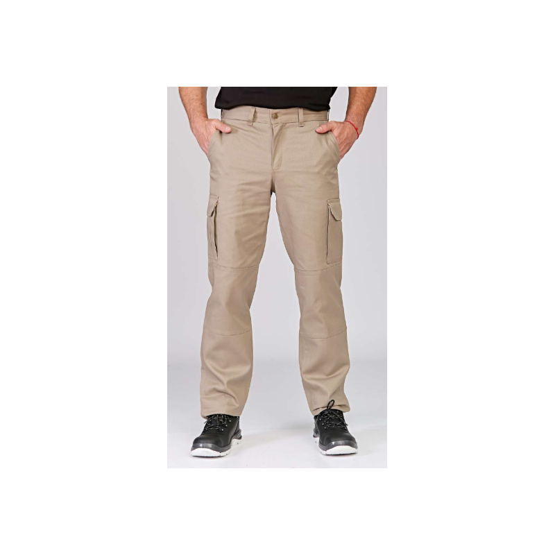 Pantalón Cargo OMBU con Bolsillo Portacelular Beige (38 al 60)