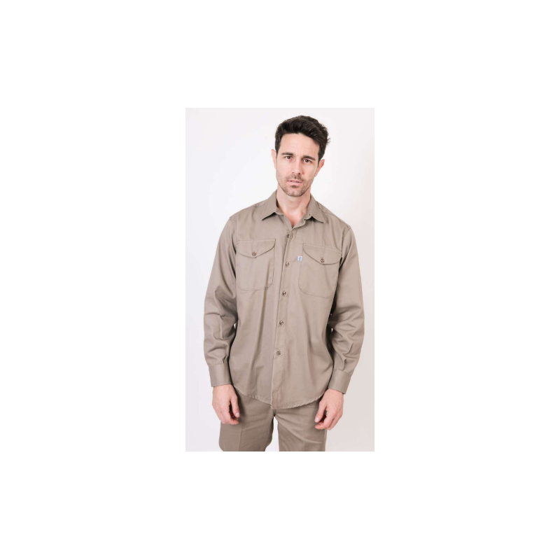 Camisa Ombú Beige (38 al 48)