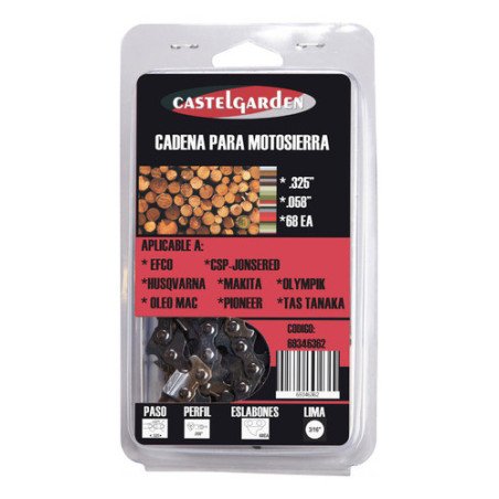 Cadena Motosierra Armada Castel Garden 325 058 X 68 Acc