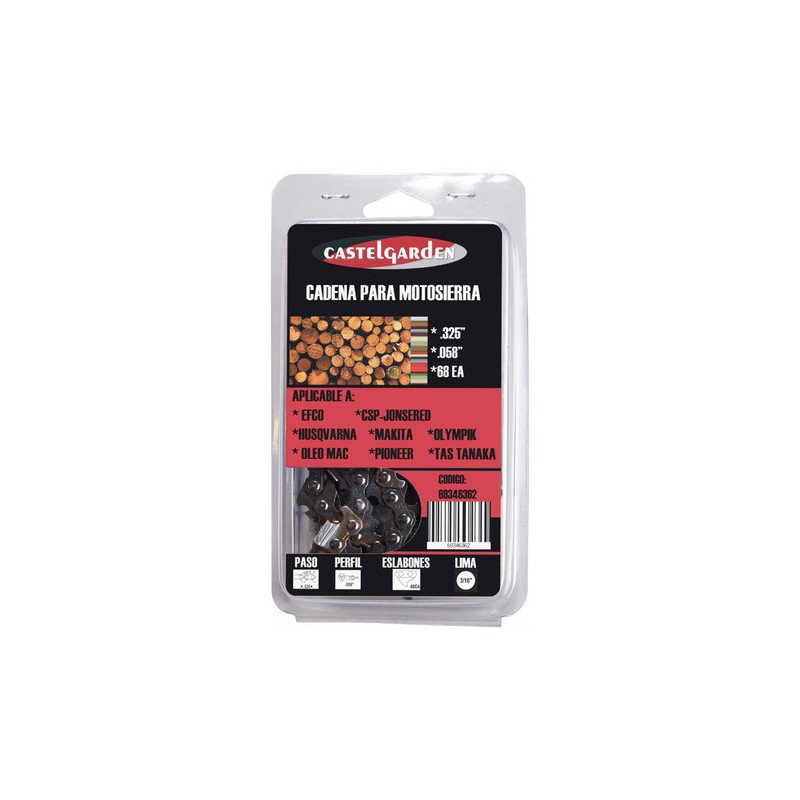 Cadena Motosierra Armada Castel Garden 325 058 X 68 Acc