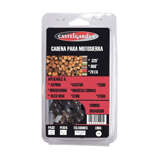 Cadena Motosierra Armada Castel Garden 325 058 X 78 Acc