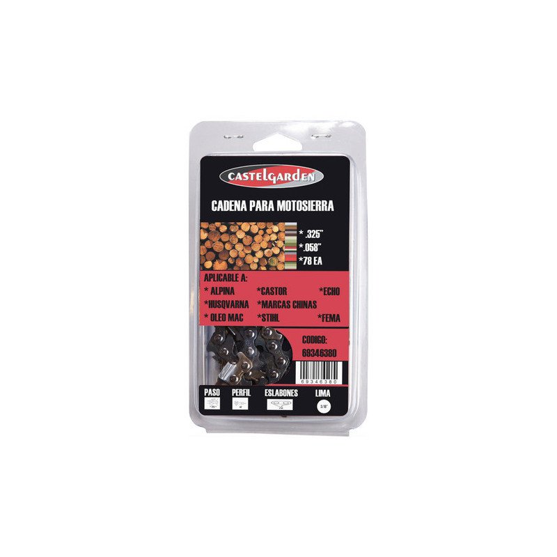 Cadena Motosierra Armada Castel Garden 325 058 X 78 Acc