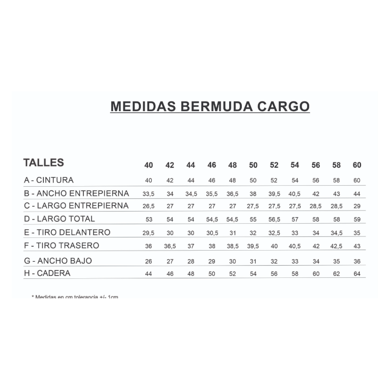 Bermuda Cargo SNIPE Gris Topo Algodón con Elastano (38 al 54)