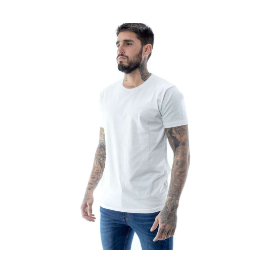 Remera Básica Blanca Escote Redondo Lisa (2XL al 4XL)