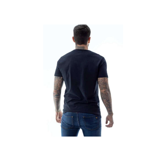 Remera Básica Negra Escote Redondo Lisa (2XL al 4XL)