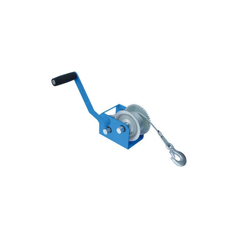 Malacate Manual 907 Kg Con Cable 7,6 Mts Y Gancho Garra Fema