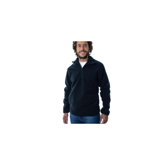 Buzo polar medio cierre Negro (S al XL) Buzo polar medio cierre Negro (S al XL)