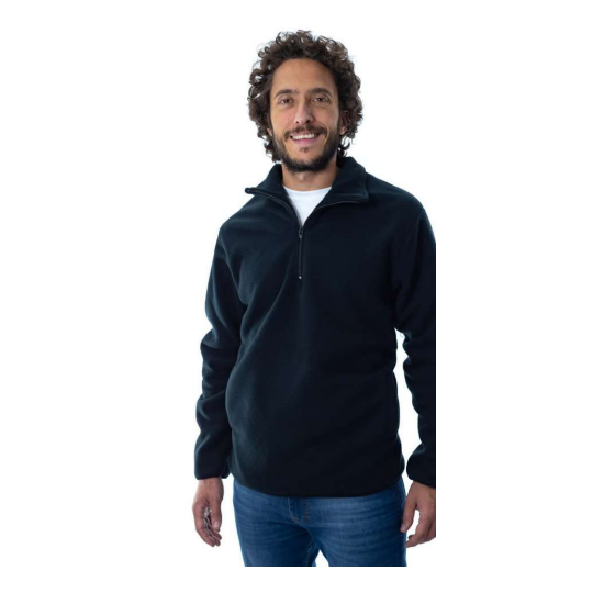 Buzo polar medio cierre Negro (S al XL) Buzo polar medio cierre Negro (S al XL)