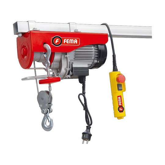 Aparejo Eléctrico 220v 900w Alzada 6 / 12m 250kg Cable 4,2mm