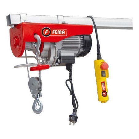 Aparejo Eléctrico 220v 900w Alzada 6 / 12m 250kg Cable 4,2mm