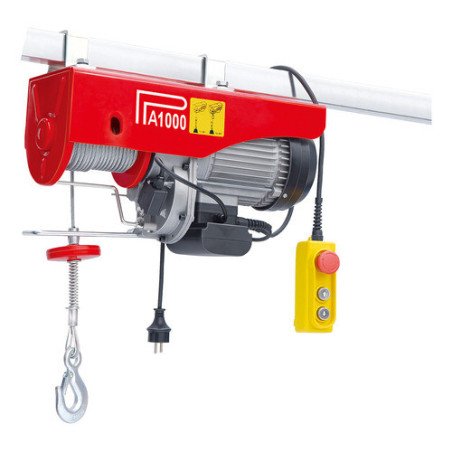 Aparejo Eléctrico 220v 1600w Alzada 6/12m 250kg Cable 5,6mm