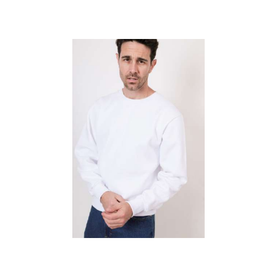 Buzo básico de frisa Blanco (S al XL)