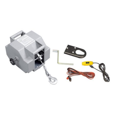 Aparejo Eléctrico 12v 9 Mt 4082 Kg 0,6 Hp Cable 5,6 Mm Fema