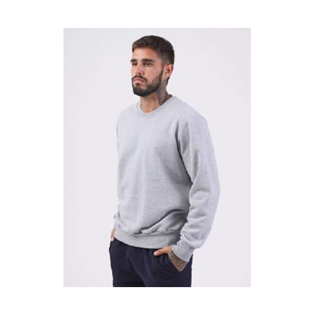 Buzo básico de frisa Gris Melange (2XL al 4XL)