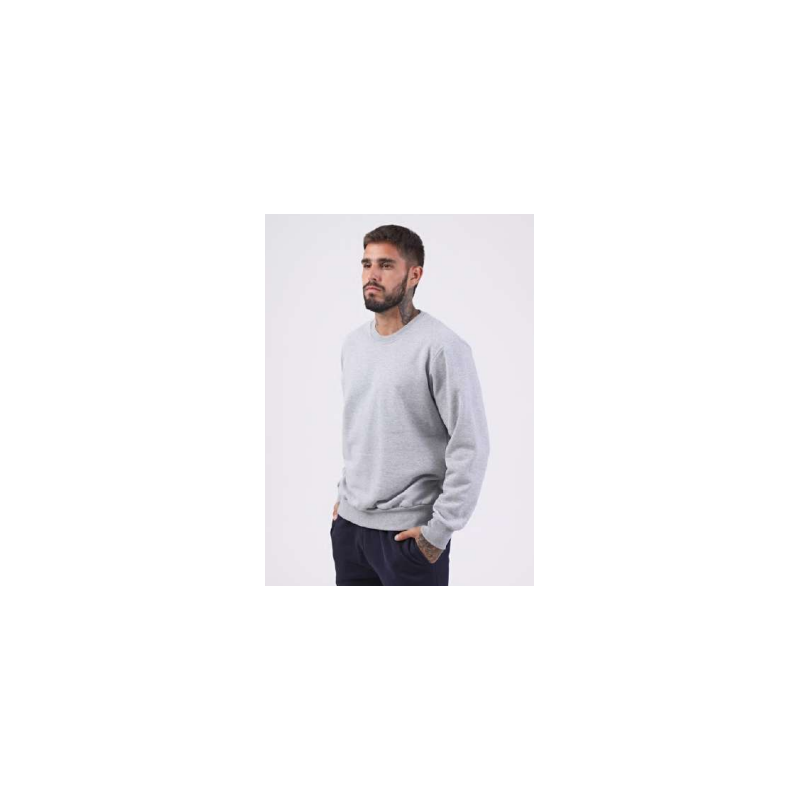 Buzo básico de frisa Gris Melange (2XL al 4XL)