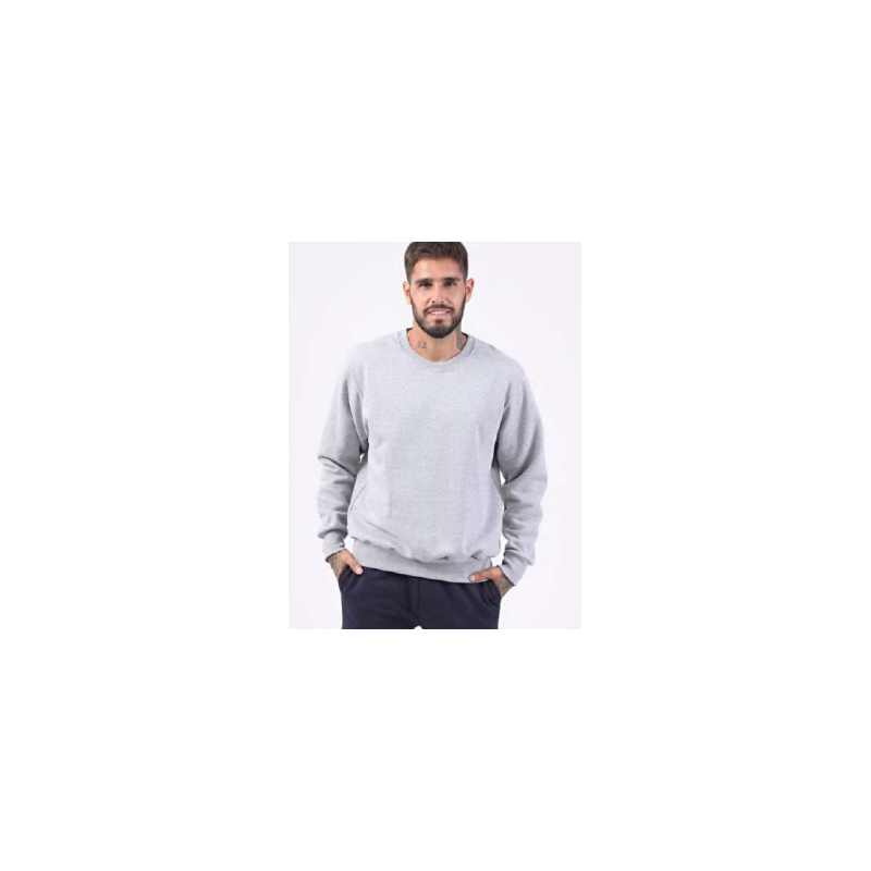 Buzo básico de frisa Gris Melange (2XL al 4XL)