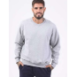 Buzo básico de frisa Gris Melange (2XL al 4XL)