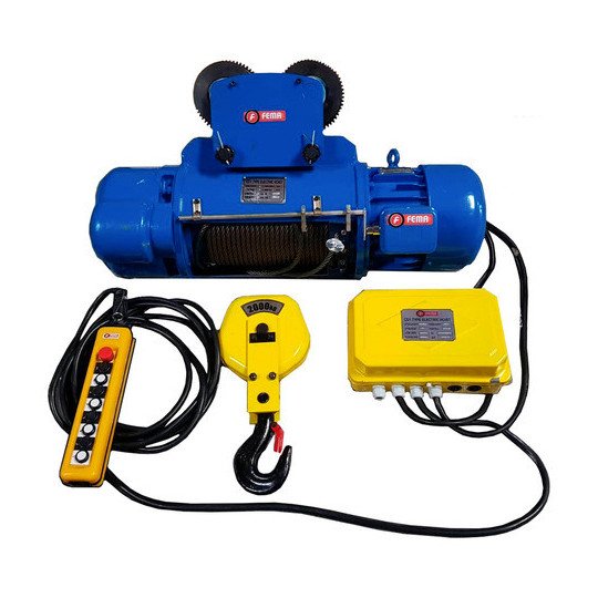 Aparejo Industrial Electrico Fema 2 T Trifásicos Cable 9mts