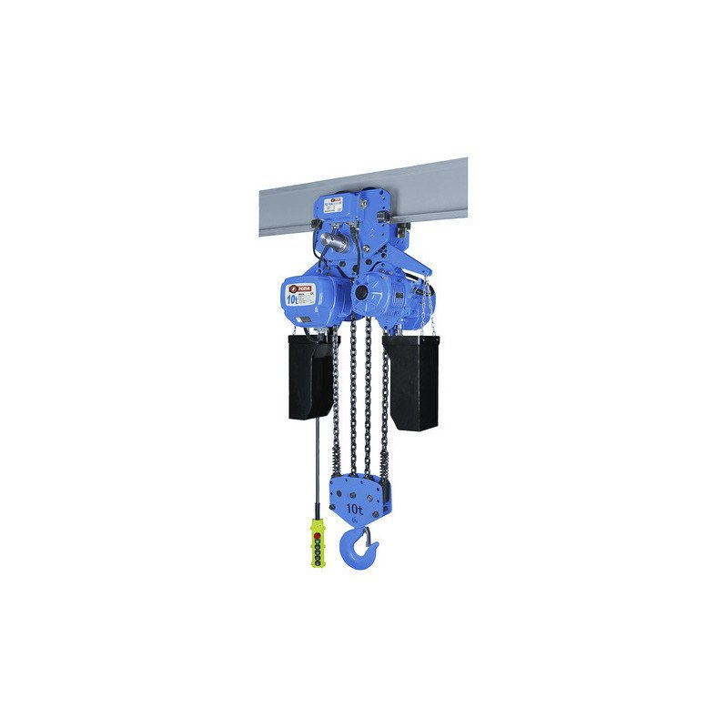 Aparejo Eléctrico Cadena 380v 10tn 6mts Carro Traslacion