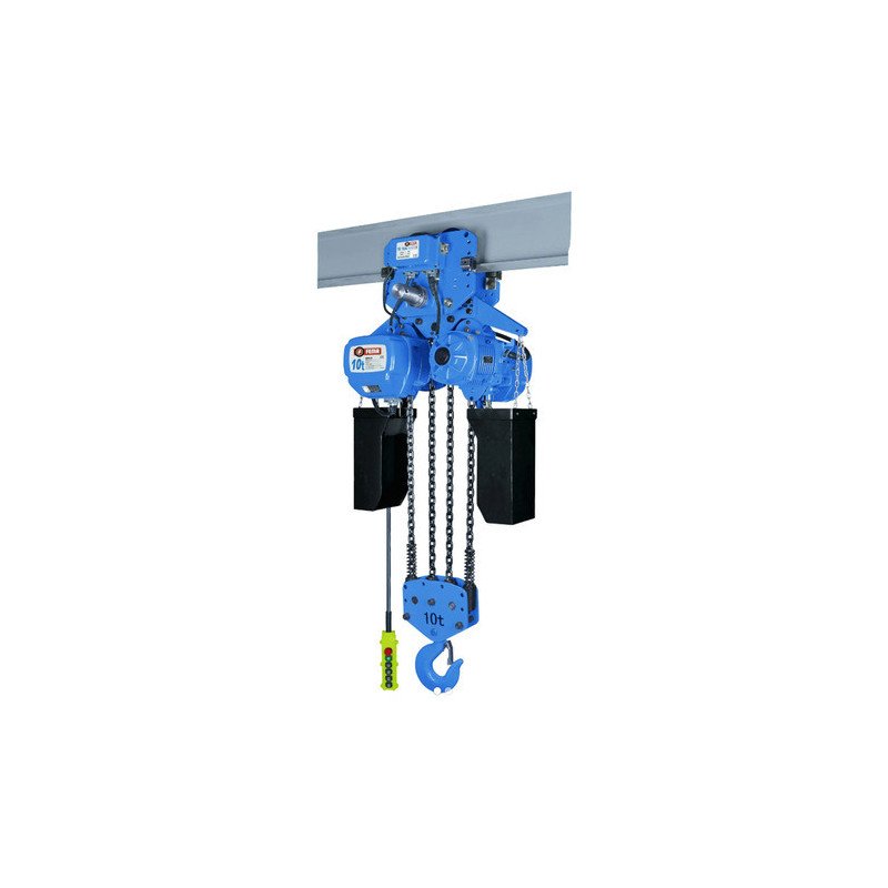 Aparejo Eléctrico Cadena 380v 10 Tn 9 Mts Carro Traslacion
