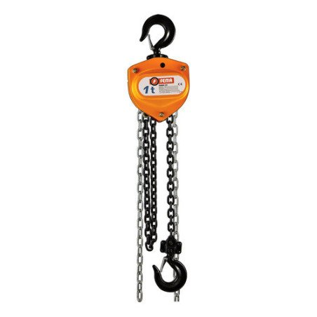 Aparejo Elevador Manual A Cadena 2 Toneladas 3 Metros Fema