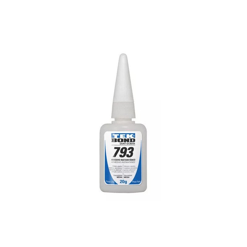 Adhesivo Cianocrilato Anaerobico 20gr Incoloro Tekbond
