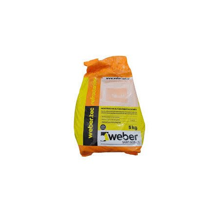 Weber Refractario Mortero Adhesivo Piezas Refractarias 5 Kg