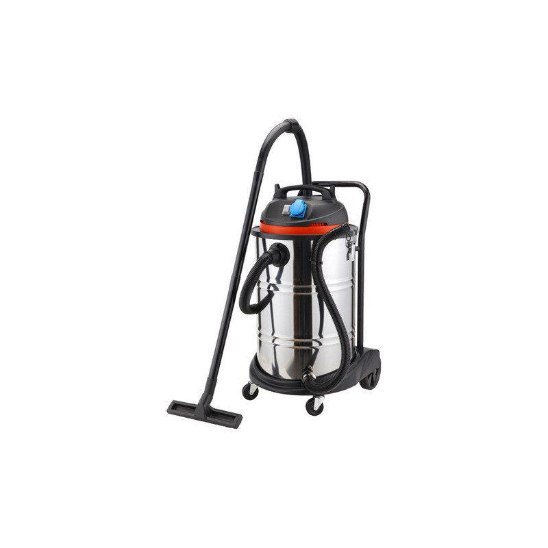 Aspiradora Profesional Fema 60 Lts 1200 W Acero Inox Ruedas