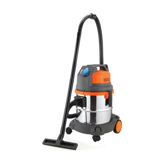 Aspiradora Hogar Fema 20 Lts 1400 W Acero Inoxidable Ruedas