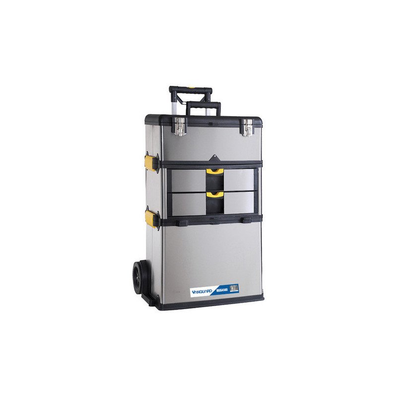 Carro caja de herramientas con ruedas y manija extensible marca Vanguard