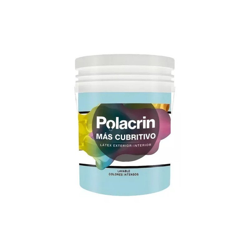Látex color Blanco Exterior - Interior 4 lt  POLACRIN