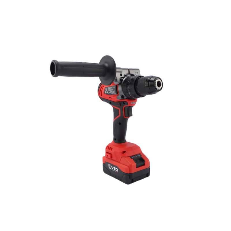 Taladro percutor y atornillador 13 mm brushless + 2 Baterías + Cargador Marca VTO