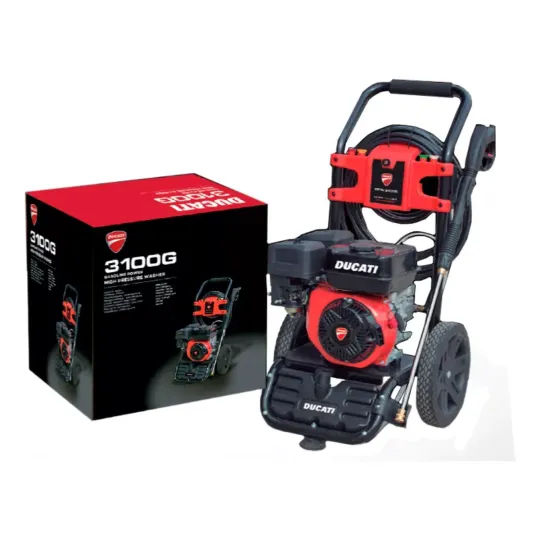 Hidrolavadora Profesional 3100 PSI-213 Bar 5,7 L/m- Motor 5,5 HP-4TT Nafta Marca Ducati Hidrolavadora Profesional 3100 PSI-213 Bar 5,7 L/m- Motor 5,5 HP-4TT Nafta Marca Ducati