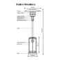 Calefactor para exteriores a gas honguito marca Fema