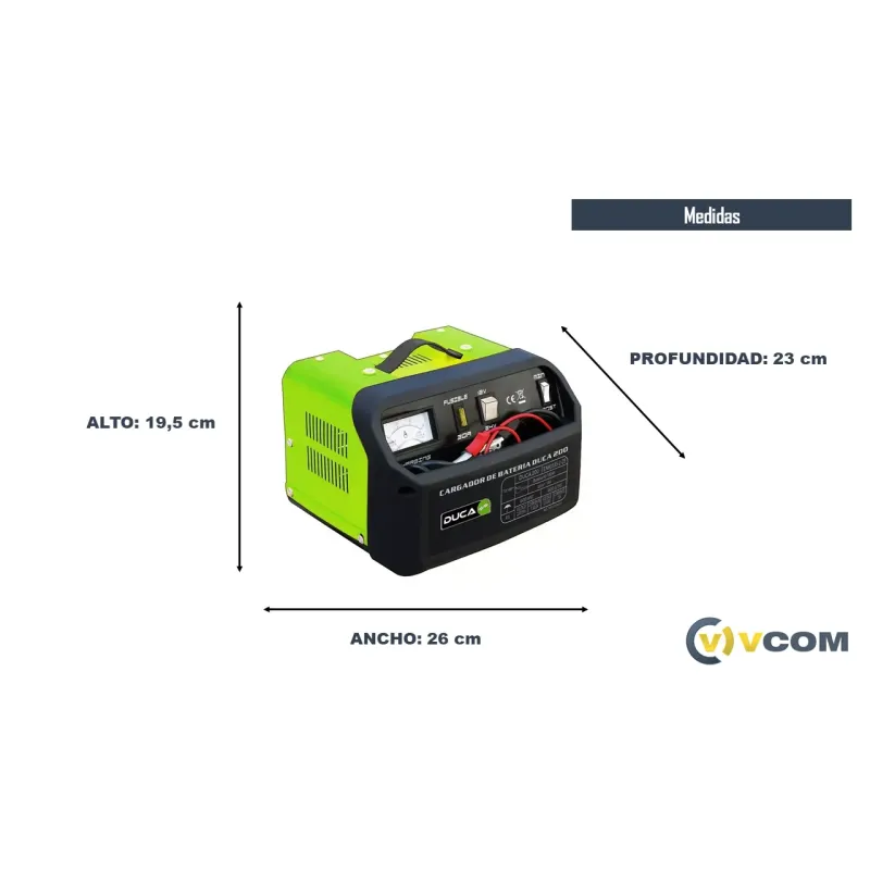 Cargador portatil para auto baterias 12v 200 Amp