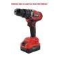 Taladro percutor y atornillador 13 mm brushless + 2 Baterías + Cargador Marca VTO