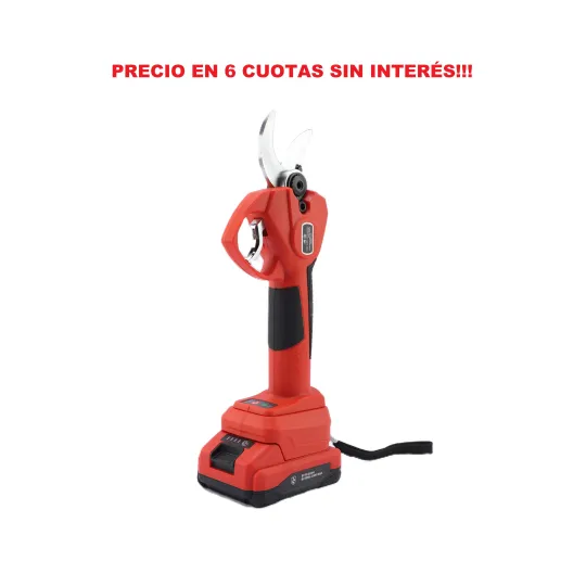 Tijera de poda inalámbrica brushless + Batería + Cargador Marca VTO Tijera de poda inalámbrica brushless + Batería + Cargador Marca VTO