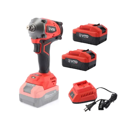 Llave de impacto 1/2" brushless + 2 Baterías + Cargador Marca VTO Llave de impacto 1/2" brushless + 2 Baterías + Cargador Marca VTO