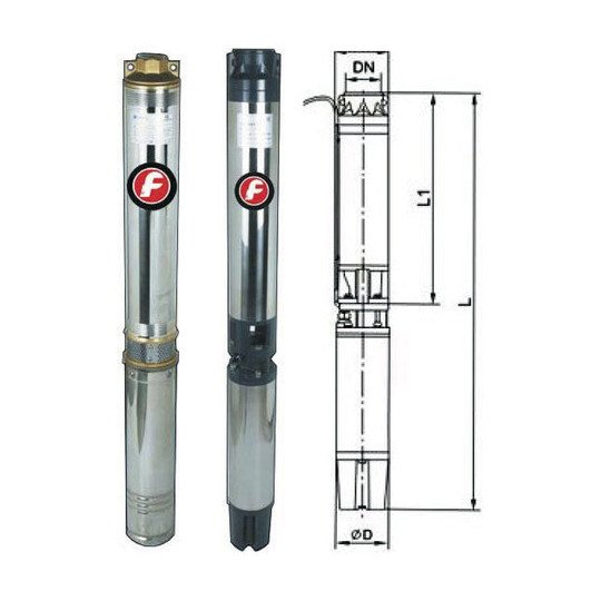 Electro Bombas Sumergible Agua 4 Pulgadas 5,5hp 380v 4kw