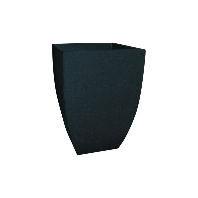 Maceta Cuadrada Moderna Plomo 37x54cm Liviana Resistente Uv